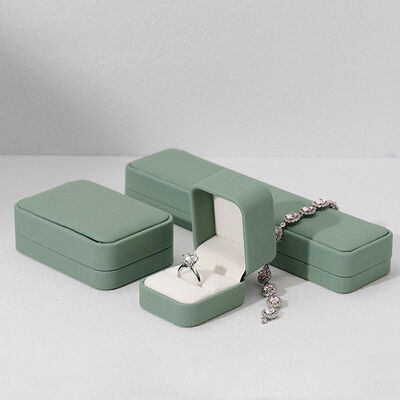 BPU03 PU Leather Square Luxury Gift Box Set For Jewelry Display And Packaging