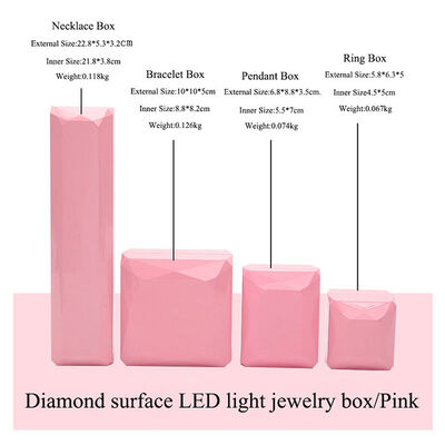 Customized Spray Paint Box Gift Packaging LED Light Jewelry Box