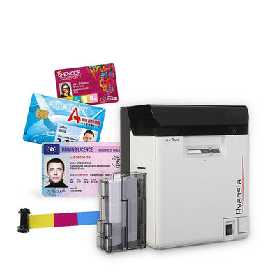 Desktop ID Card Retransfer Printer Double Sided 600Dpi