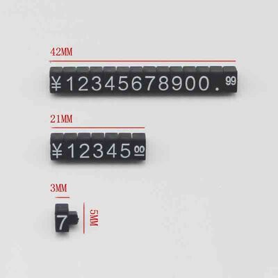 Clear Plastic Price Tag Clip for Jewelry Displays 5x3mm