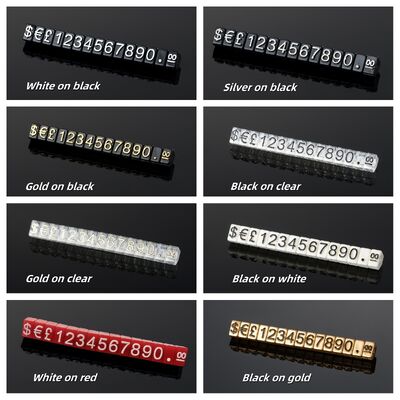 Clear Plastic Price Tag Clip for Jewelry Displays 5x3mm