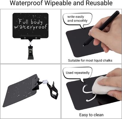 Double Sided Plastic Sign Holder Clip for Supermarket Shelves