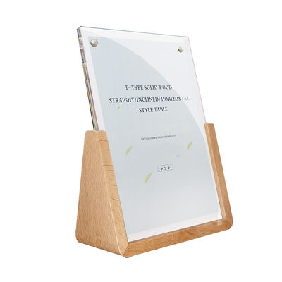 Acrylic Wood Display Stand for Supermarket Shelf Price Tags