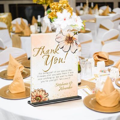 A4 A5 A6 Acrylic Sign Holder Stand L Shaped Transparent