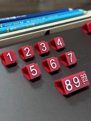 15x11mm Waterproof ABS Jewelry Price Tags - 1000pcs