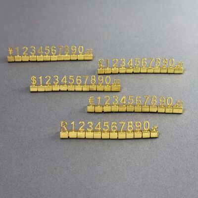 5x8mm Metal Alloy Price Tag Cubes for Jewelry Display and Retail Stores