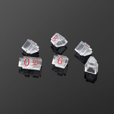 Jewelry Watch Ring Acrylic Price Tag Cube Adjustable Sale Blocks Tags Display Cubes