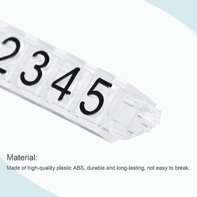 Spot Strip Digital Jewelry Tags Display Number For White Dollar Euro Transparent Black