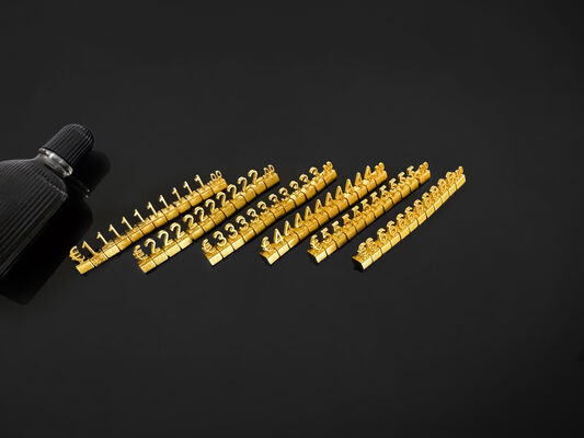 3D Metal Luxury Jewellery Price Cubes Retail Price Display Tags