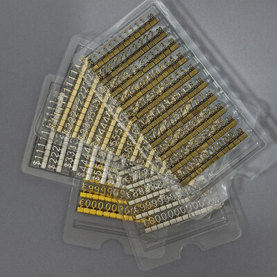 3D Metal Antique brass 8 mm Luxury Jewellery Price Cubes Retail Price Display Tags