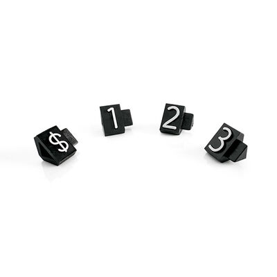 AP3-10-7.5 Pricing Systems Triangular ABS Plastics USD Jewellery Price Cubes