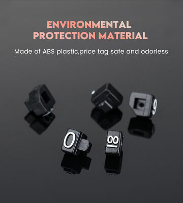 Retail Shop Plastic Price Tag Cube 3x5mm For Jewelry Store Display