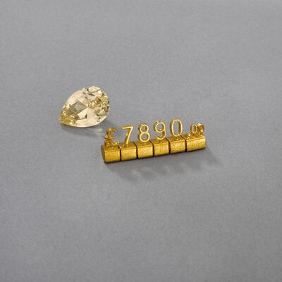 3D Metal GBP price tags for jewellery watch Retail Price Display Tags