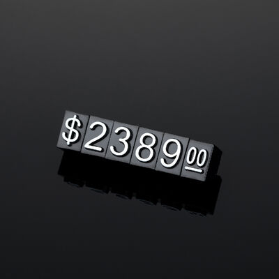 Retail Shops Acrylic Sign Holder Acrylic Transparent Price Cube Tag