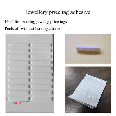 Acrylic Double Sided Tape Jewelry Price Cubes For Securing 15*2mm