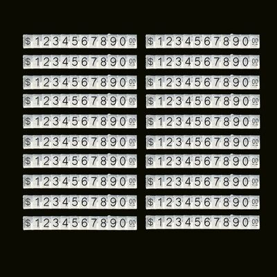 Adjustable Plastic 9*6mm Price Cube for Store Jewelry