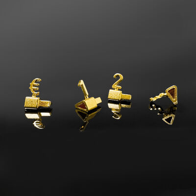 3D Metal Price cubes For Jewelry Perfume Bags Watches Retail Price Display Tags