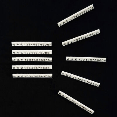 Mini Price Tag Cubes White Modular Jewellery Price Cubes Wear Resistant