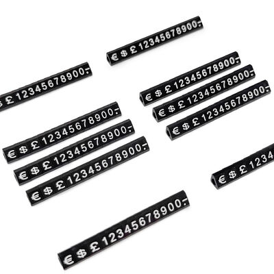 High End Triangular Mini Price Tag Cubes 5x3mm For Jewelry Display