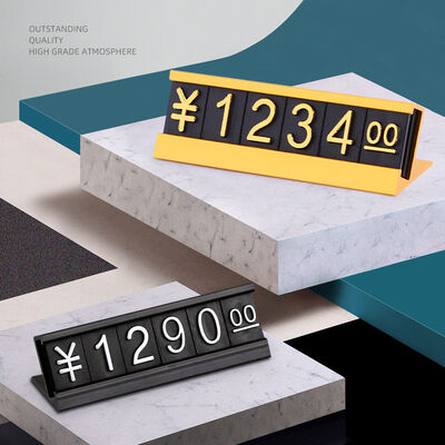 AaL-49-17 S Aluminum Alloy Retail Price Display Tags Simple And Elegant Price Display Boards