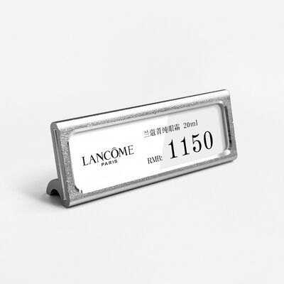 Single Sided Plastic Jewelry Price Display Stand For Supermarket Shelves