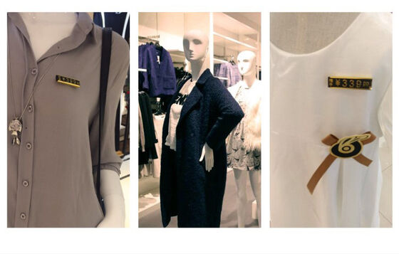 Digital Metal Plate Display Stand / Jewelry Pricing Cube In Black Silvery And Gold