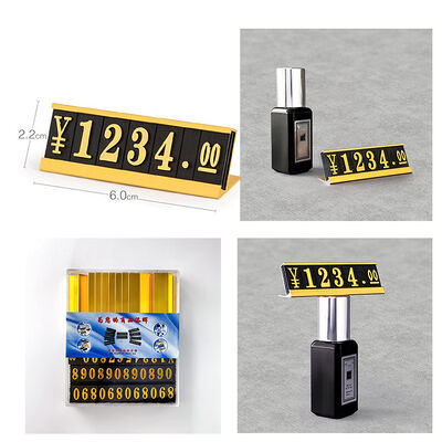 AaL-60-22 Plastic Supermarket Price Tags Large Reusable With Aluminum Alloy Base