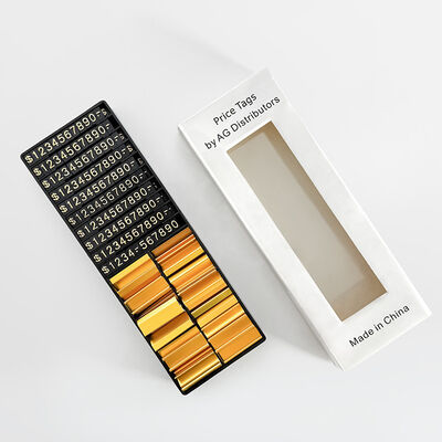 Mini Plastic Pricing Tags Customized 2.3x0.8cm with Metal Base