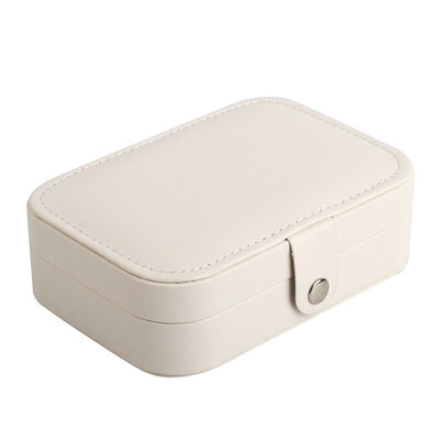 Large Capacity Jewelry Organizer Box Scratch Free White For Rings Necklaces Earrings