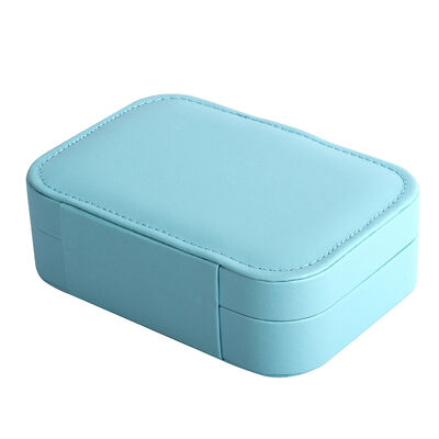 Blue Bedroom Jewelry Storage Box For Rings Necklaces And Earrings