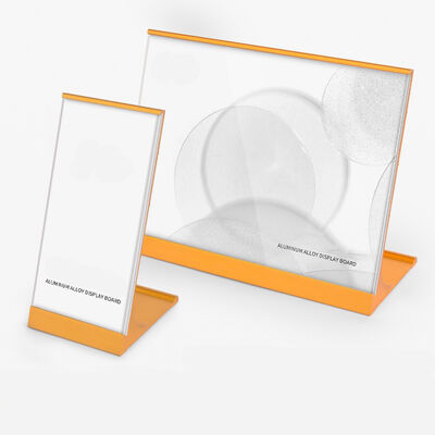 T Shape Double Sided Acrylic Sign Holder Stand Restaurant Acrylic Menu Display Stand