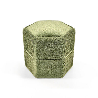 Olive Green Velvet Jewelry Gift Box Ring Packaging Box for All Occasions