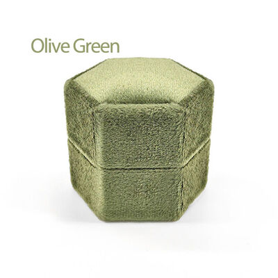 Olive Green Velvet Jewelry Gift Box Ring Packaging Box for All Occasions