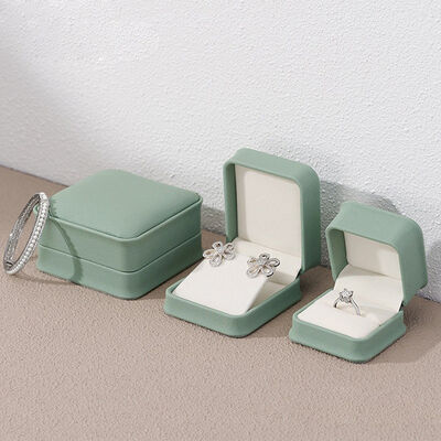 BPU03 PU Leather Square Luxury Gift Box Set For Jewelry Display And Packaging