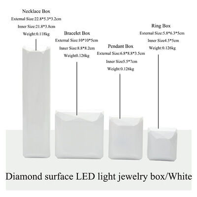 Customized Spray Paint Box Gift Packaging LED Light Jewelry Box
