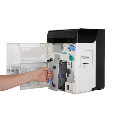 600dpi Double Sided ID Card Printer USB 2.0 Ethernet retransfer technology