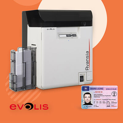 Double / Single Sided Desktop Card Printer Custom Identification
